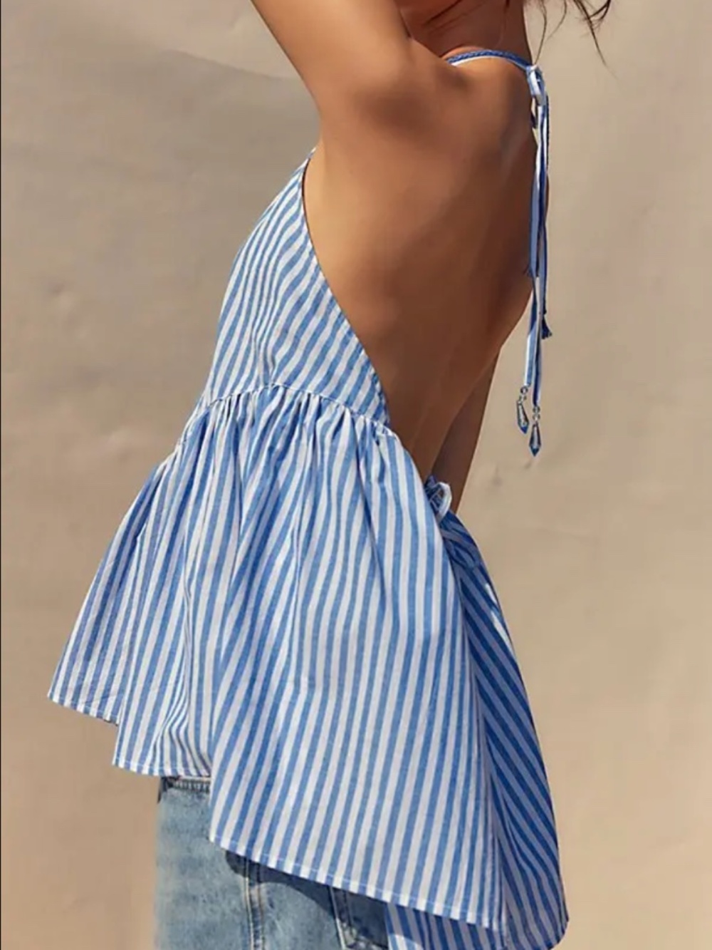FP x Brenda Knight Blue Stripe Cami (NWT)